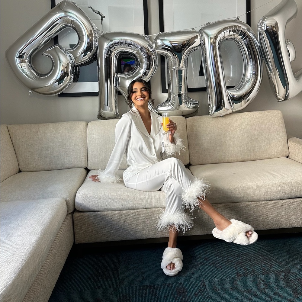 Nadine Merabi  DARCIE WHITE PAJAMAS